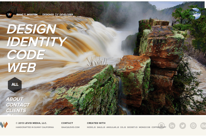 Isaac T. Wooten website preview